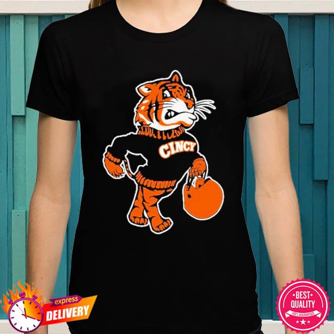 Buy Cincinnati Bengals Mascot Football Tiger Shirt For Free Shipping CUSTOM  XMAS PRODUCT COMPANY