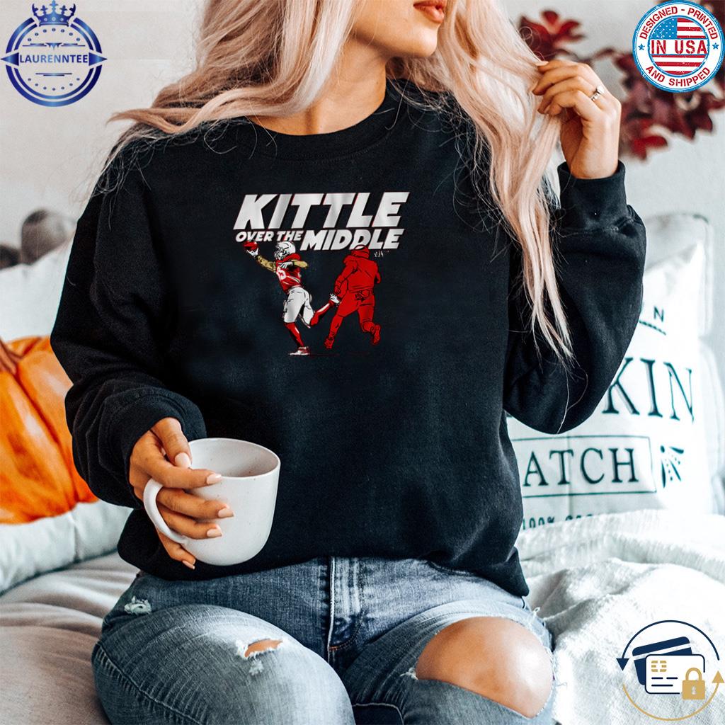 George Kittle Over The Middle 2023 T-shirt, hoodie, sweater, long sleeve  and tank top