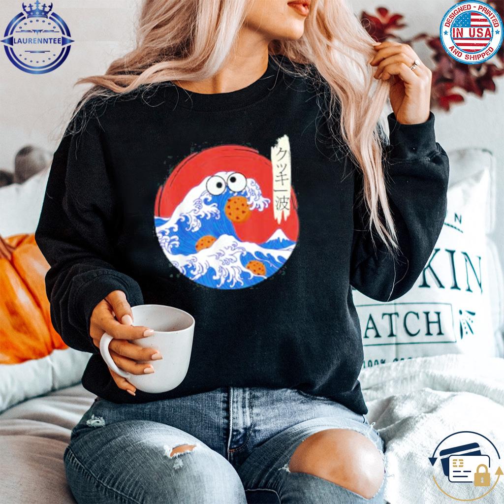 The great wave off Cookie Monster shirt, hoodie, sweater, long