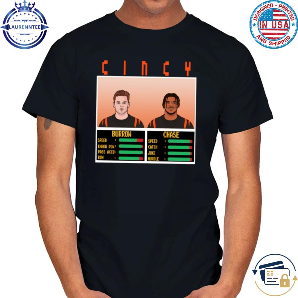 Premium Joe Burrow Ja'marr Chase Cincy Video Game Parody Shirt