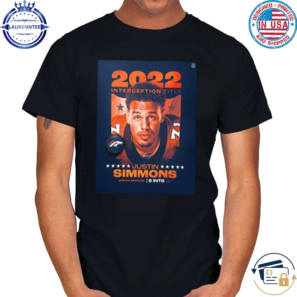 Justin Simmons 31 an American football safety for the Denver Broncos T-Shirt  - Guineashirt Premium ™ LLC