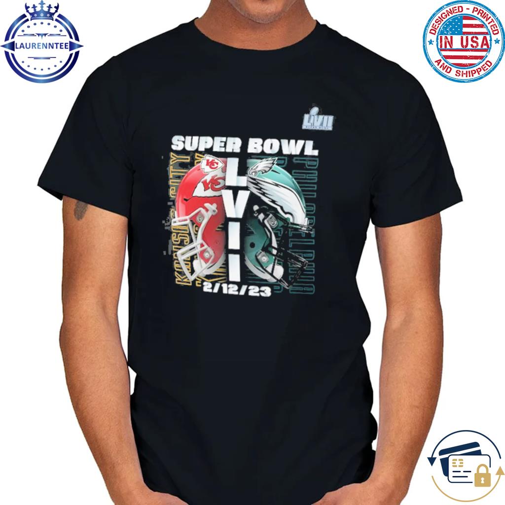 Kc Chiefs vs philadelphia eagles 2023 lvii super bowl shirt