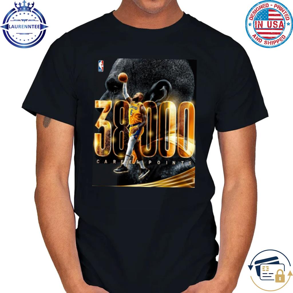 Premium Lebron James Is The Second Player In NBA History To Score 38,000 Career Points Shirt