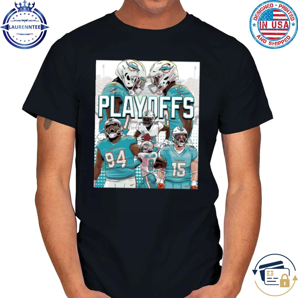 Playoff shirts have arrived to the Team Store!  Check out what arrived to  our team store‼️ Miami Dolphins Playoffs shirts are here and Team Store  hours have been extended to 11