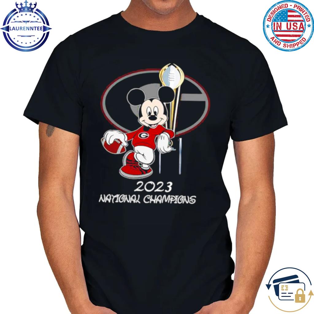 Premium Mickey Mouse Champions Georgia Bulldogs 2023 National
