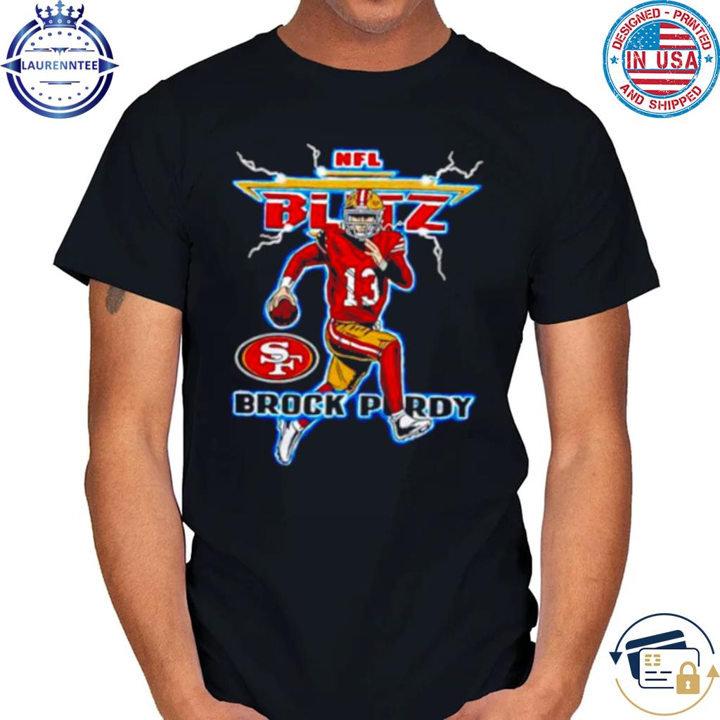 nFL Blitz SF 49ers Brock Purdy T-Shirt - Peanutstee