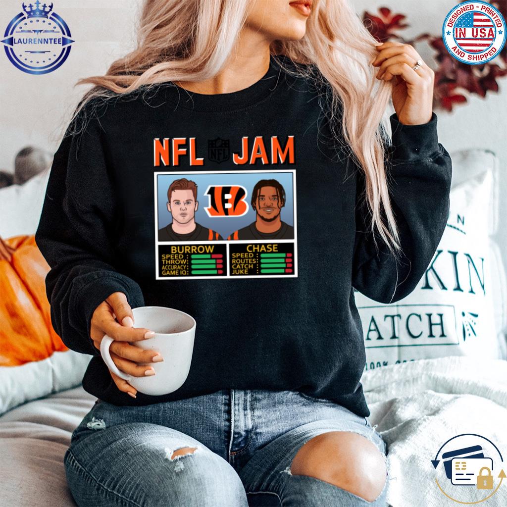 Premium Nfl Jam Joe Burrow Ja'marr Chase Cincinnati Football Video Game  Parody Shirt, hoodie, sweater, long sleeve and tank top