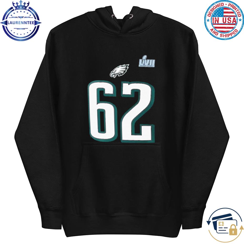 Premium Nike Jason Kelce Black Philadelphia Eagles Super Bowl LVII Name  Number T-Shirt, hoodie, sweater, long sleeve and tank top