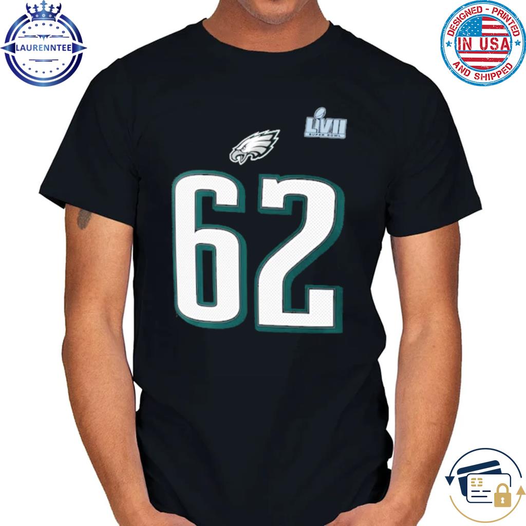 Men's Nike Jason Kelce Black Philadelphia Eagles Name & Number T-Shirt