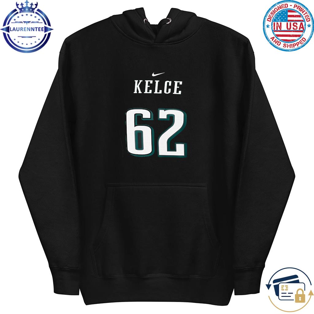 Men's Nike Jason Kelce Black Philadelphia Eagles Super Bowl LVII Name &  Number T-Shirt