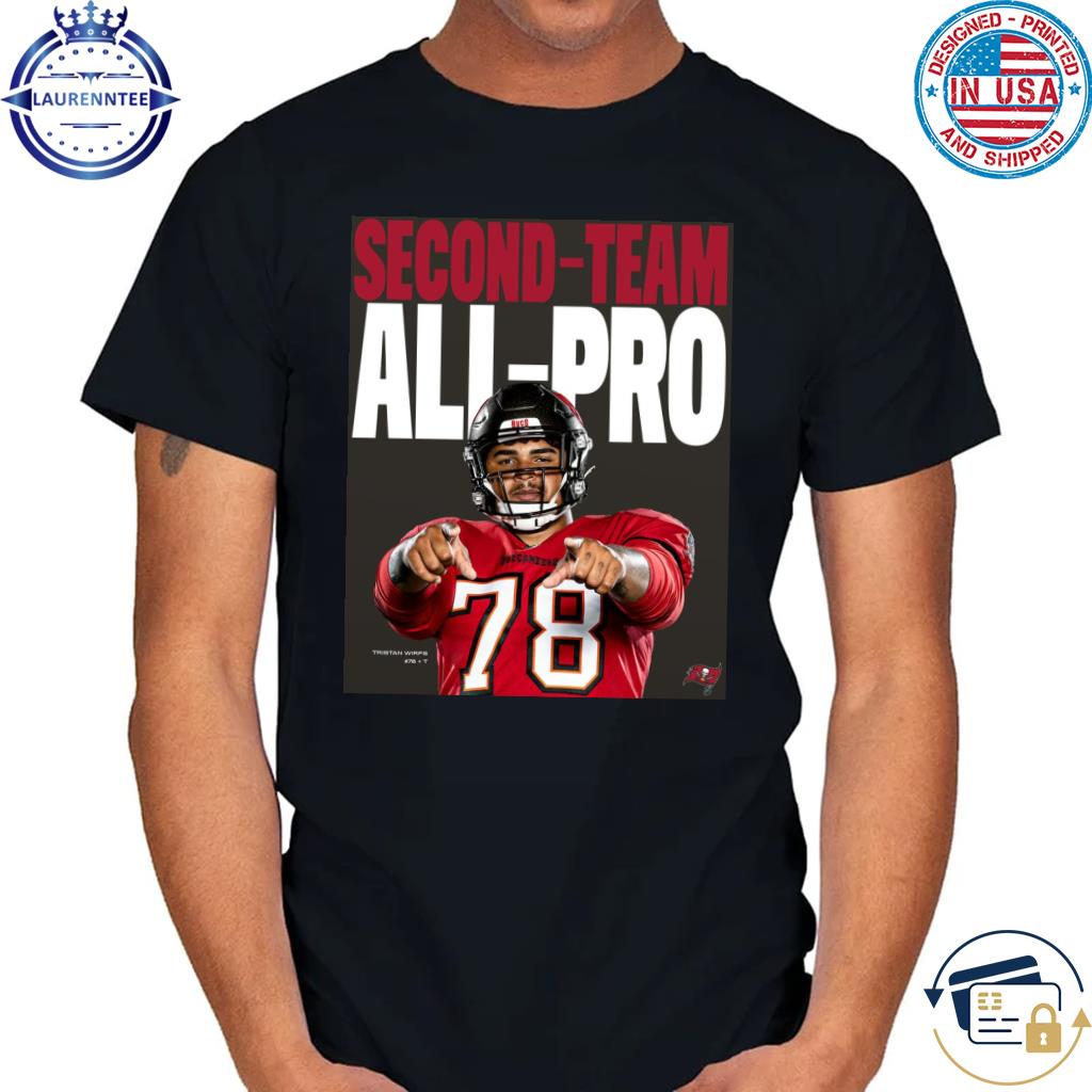 Tampa Bay Buccaneers Tristan Wirfs congrats second team all-pro shirt