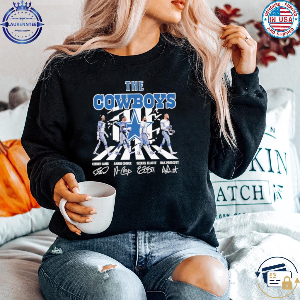 The Dallas Cowboys ezekiel elliott dak prescott amarI cooper ceedee lamb  signature T-shirt, hoodie, sweater, long sleeve and tank top