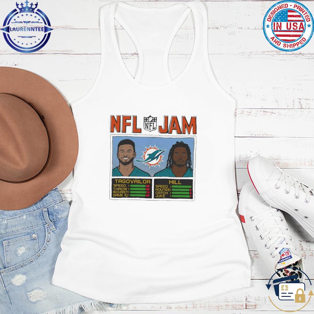 Lids Tua Tagovailoa & Tyreek Hill Miami Dolphins Homage NFL Jam Tri-Blend T- Shirt - Heather Gray