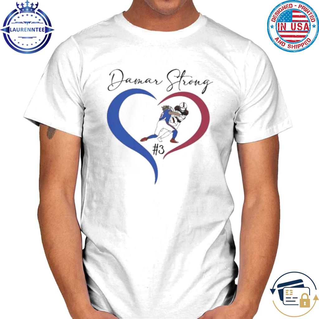 Pray for damar hamlin heart 3 T-shirt, hoodie, sweater, long