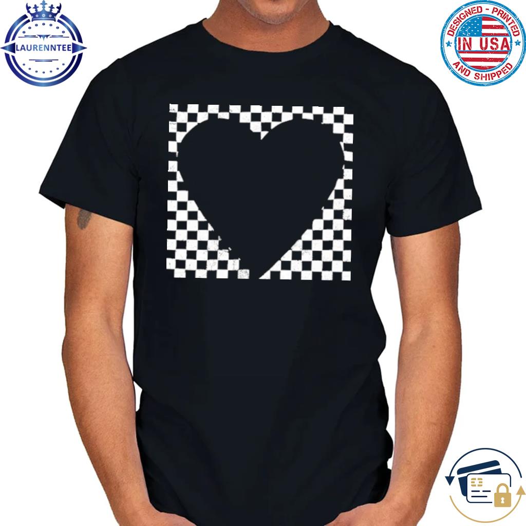 Apnap checkered heart pullover shirt