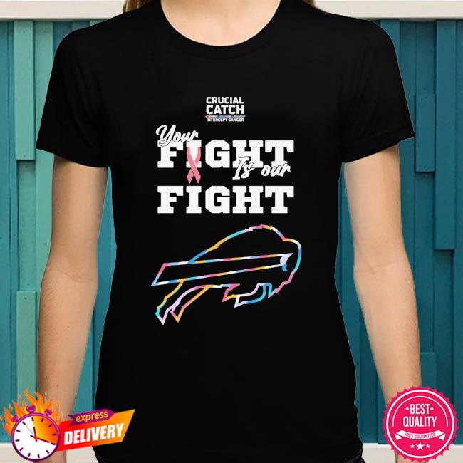 Buffalo Bills crucial catch intercept cancer your fight is our fight shirt,  hoodie, sweater, long sleeve and tank top