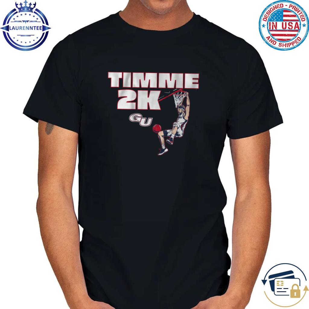 Cartoon Gonzaga basketball drew timme 2k shirt