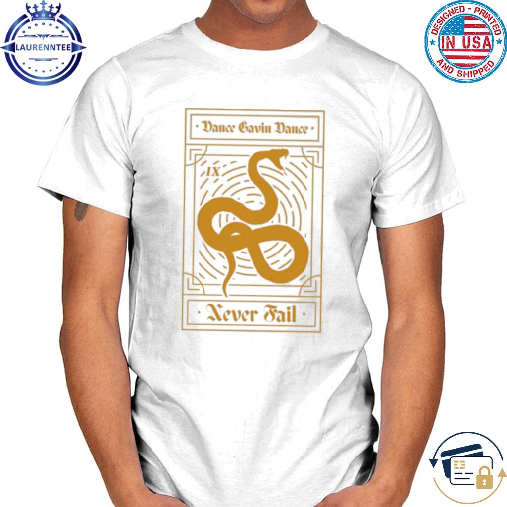 Dance gavin dance snake tarot maroon shirt