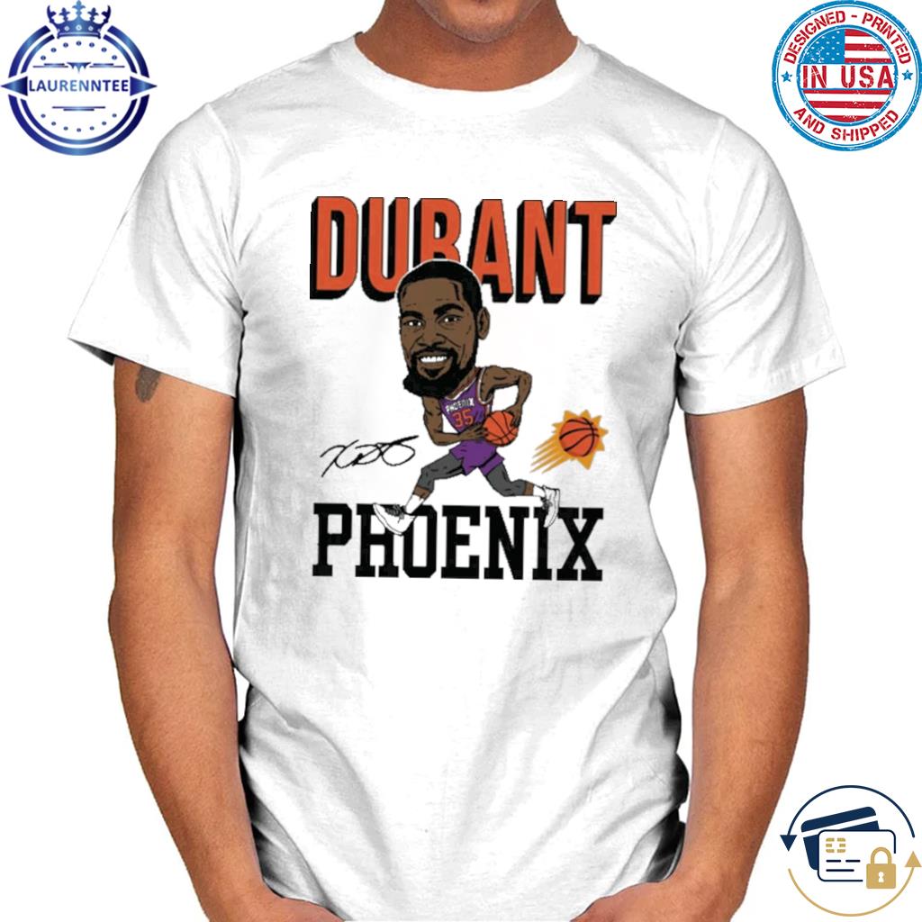 Durant phoenix suns homage caricature tri-blend signature 2023 shirt
