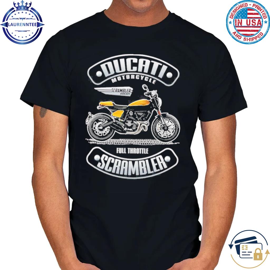 Graphic Ducati Motorcycle Scrambler Street Fighter T-Shirt