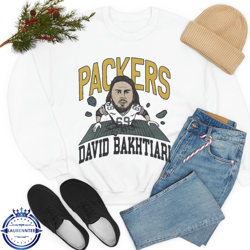 David Bakhtiari Shirt  Green Bay Football Men's Cotton T-Shirt