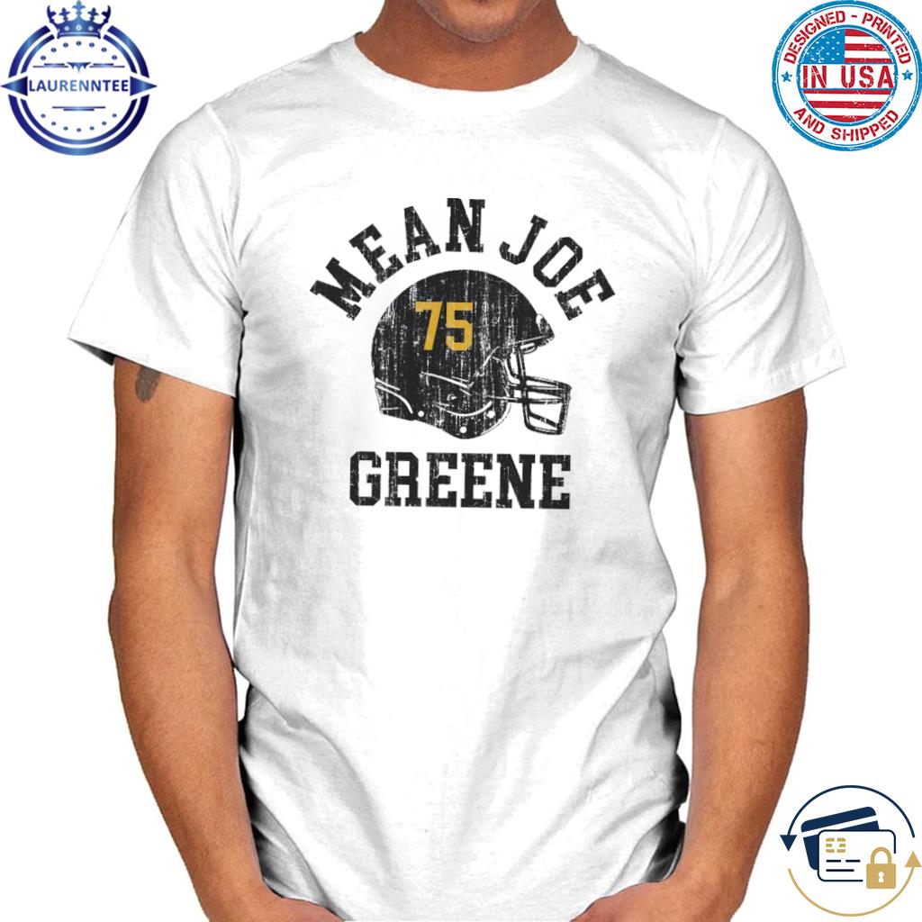 500LVL Mean Joe Greene Men's Baseball T-Shirt - Pittsburgh Throwbacks Joe Greene Font K