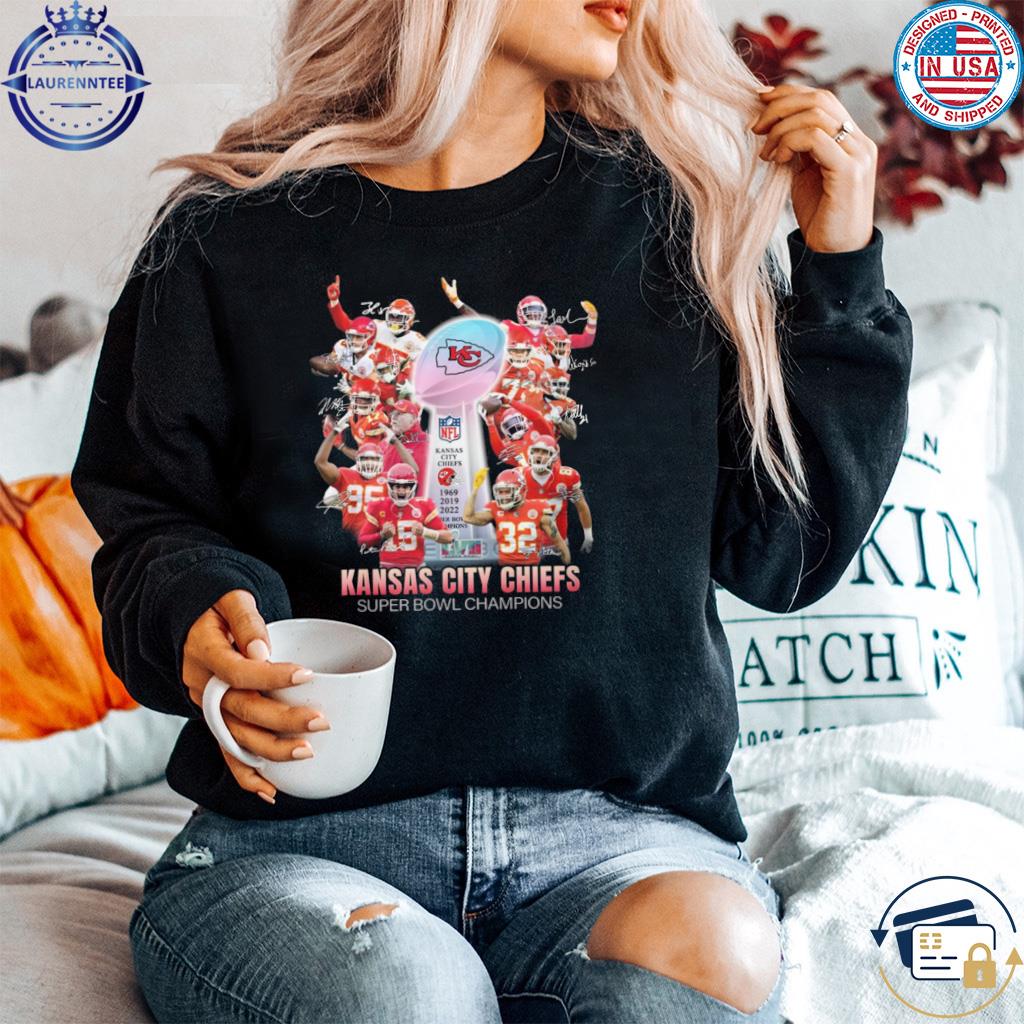 Kansas City Chiefs Super Bowl Champions 1969 And 2019 And 2022 T-Shirt,  hoodie, sweater, long sleeve and tank top