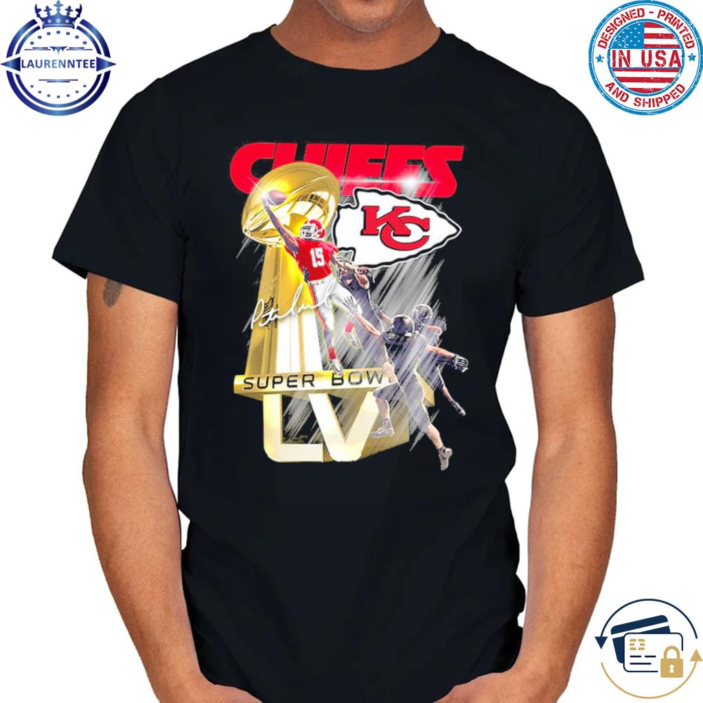 Kansas City Chiefs Patrick Mahomes Super Bowl Trophy T-Shirt - TeeNavi