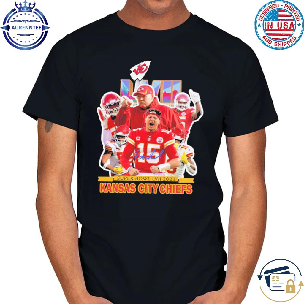 Kansas city Chiefs super bowl lvii 2023 signature shirt