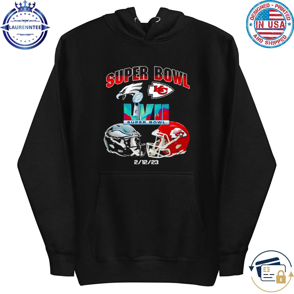 Kansas City Chiefs Vs Philadelphia Eagles Super Bowl 57 LVII Matchup Helmet  Shirt - Peanutstee