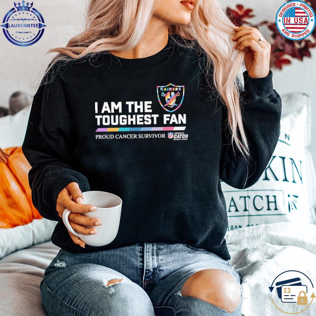 New York Giants I am the toughest fan proud cancer survivor crucial catch intercept  cancer shirt, hoodie, longsleeve tee, sweater