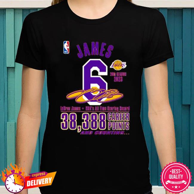 Official NBA All time leadingscorer 38388 Lebron James 2023 shirt, hoodie,  sweater, long sleeve and tank top