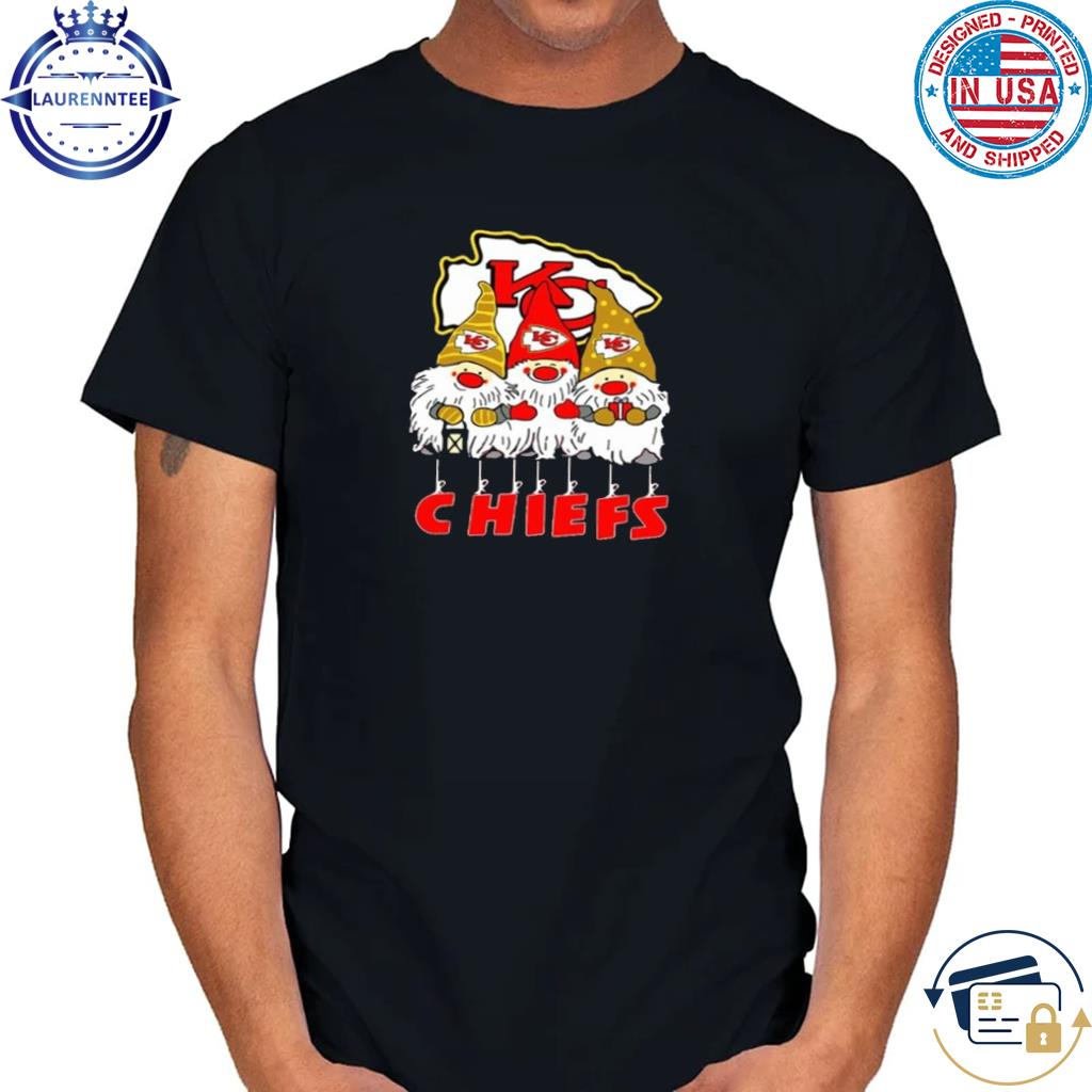 Happy Merry Christmas the Gnomes Kansas City Chiefs logo shirt, hoodie,  sweater, long sleeve and tank top