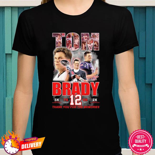 New England Patriots Tom Brady thank you for the memories signature shirt