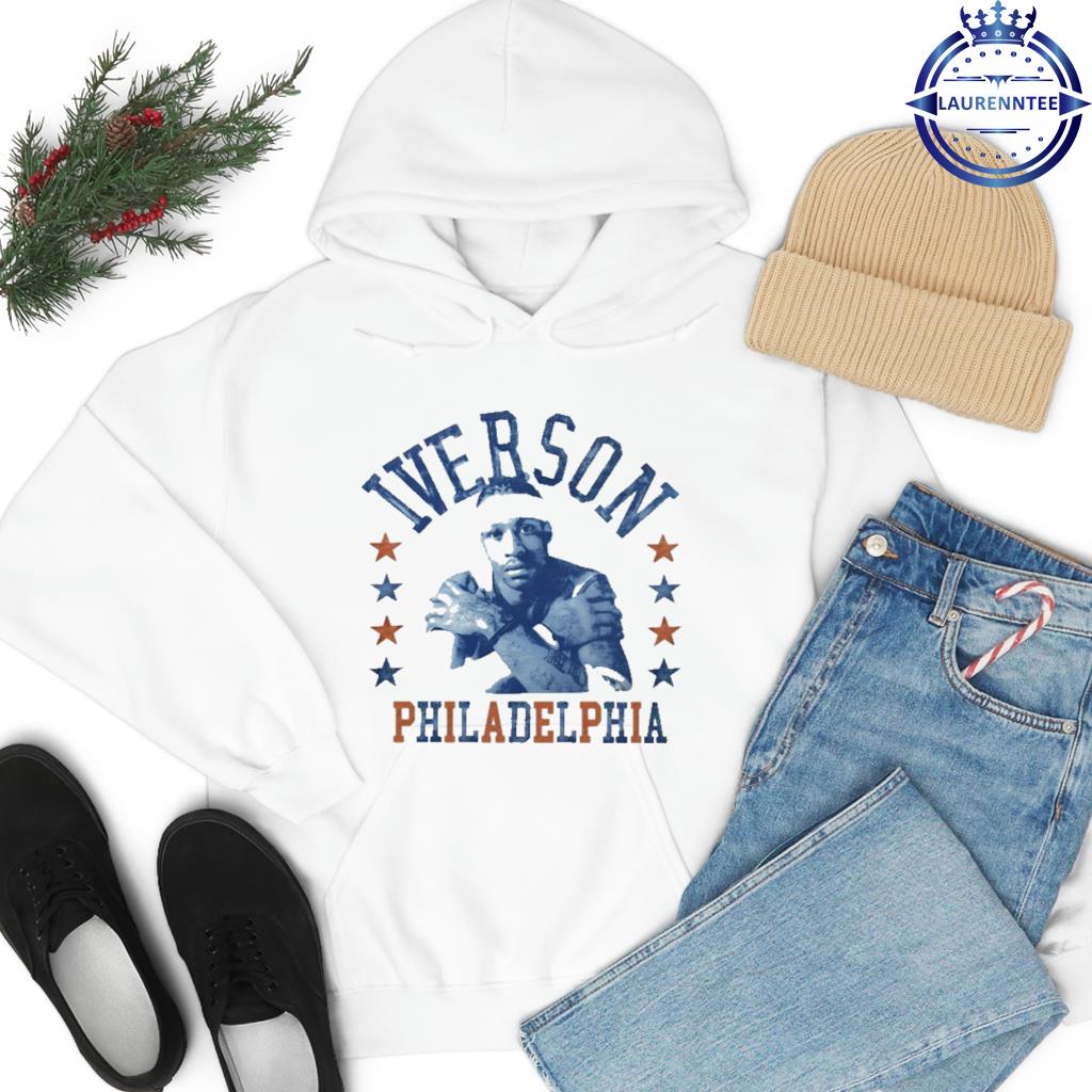 Allen Iverson Jersey Over Hoodie