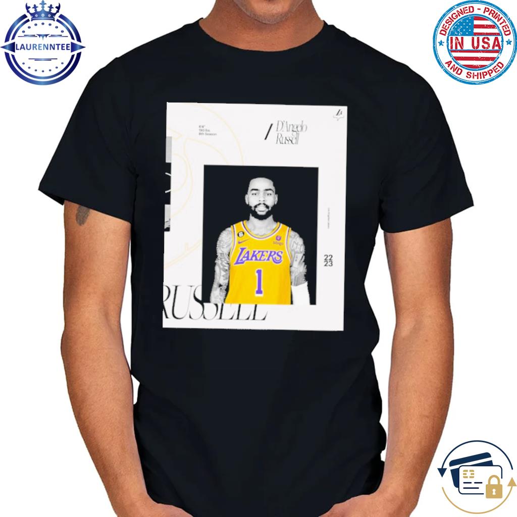 Official D'angelo russell los angeles lakers 2022 2023 shirt