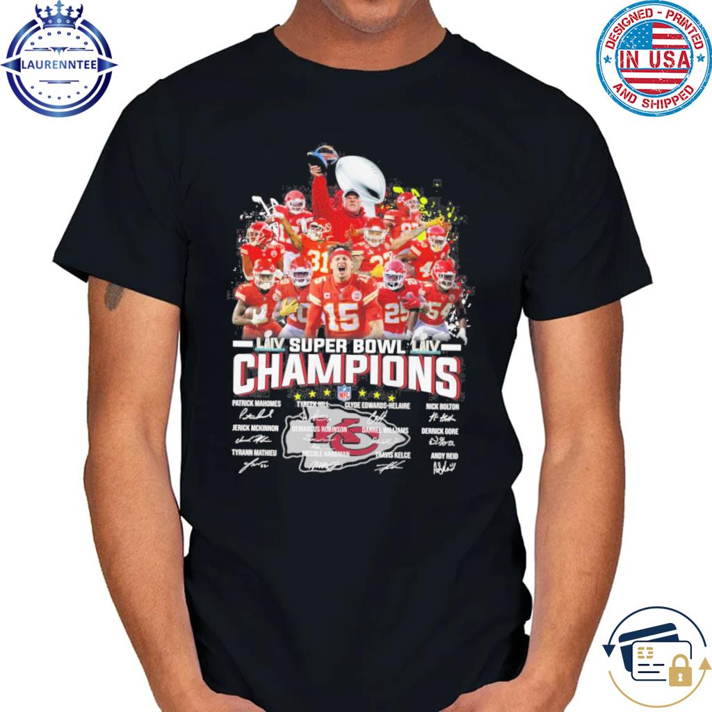 Official kansas city chiefs super bowl champions signatures 2023 shirt,  hoodie, sweater, long sleeve and tank top