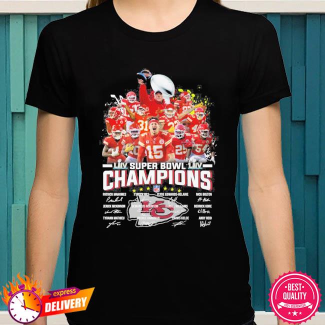 Official kansas city chiefs super bowl Lvii champions signatures 2023 shirt,  hoodie, sweater, long sleeve and tank top