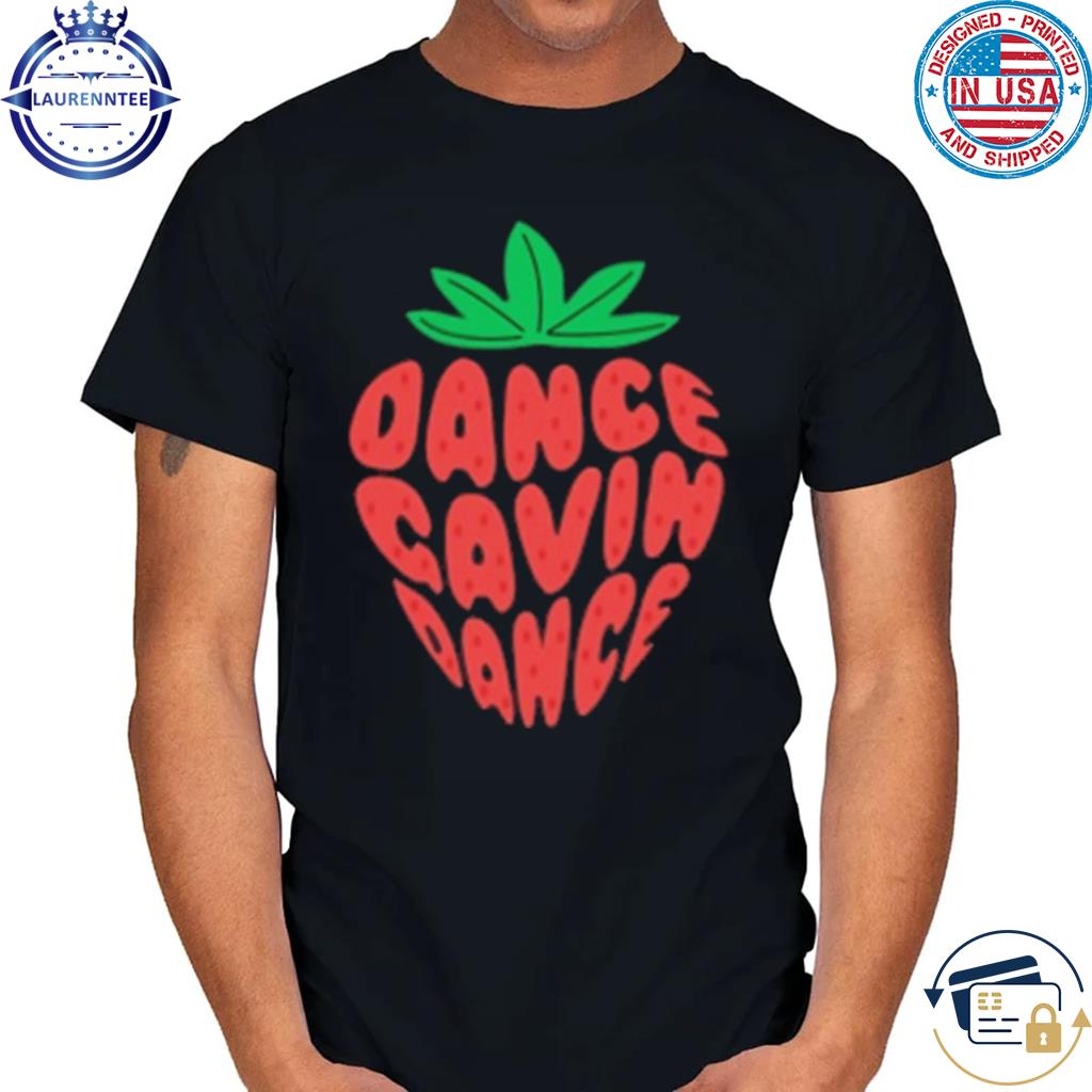 Official Strawberry text dance gavin dance shirt