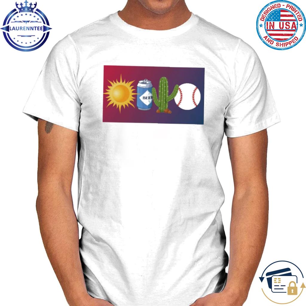 Official Sun beer cactus baseball shirt