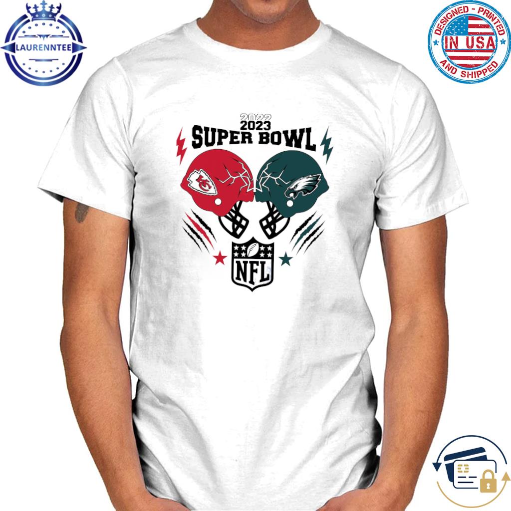 Official Super bowl 2023 philadelphia eagles vs Kansas city chiefs shirt