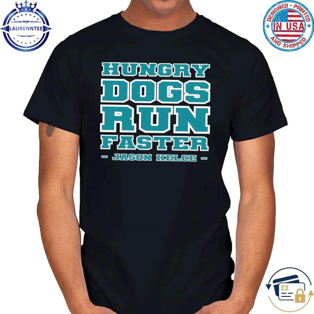 Official philadelphia eagles dog hungry run faster T-shirts