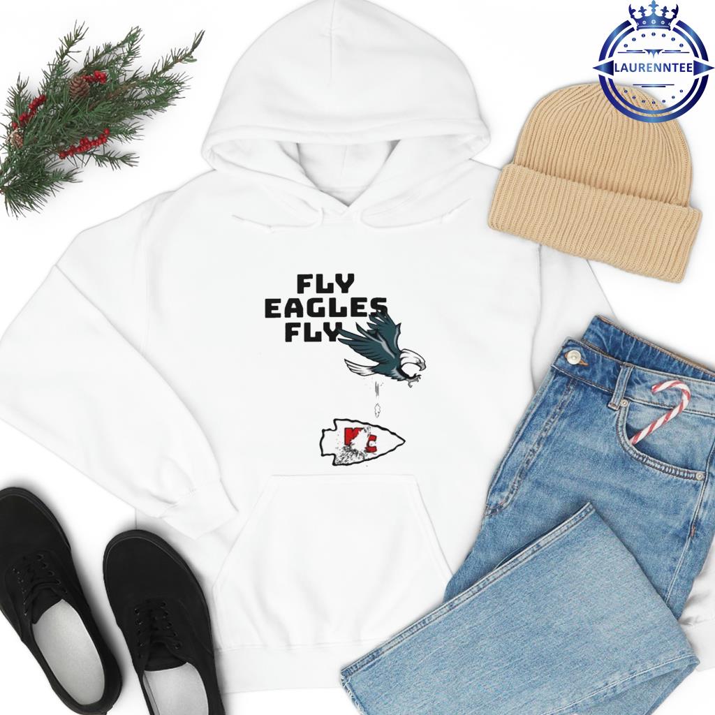 Fly Eagles fly Philadelphia Eagles over Kansas City Chiefs shirt, hoodie,  sweater and v-neck t-shirt