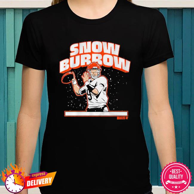 Official Joe Burrow Snow Burrow Cincinnati T-shirt, hoodie, sweater and  long sleeve