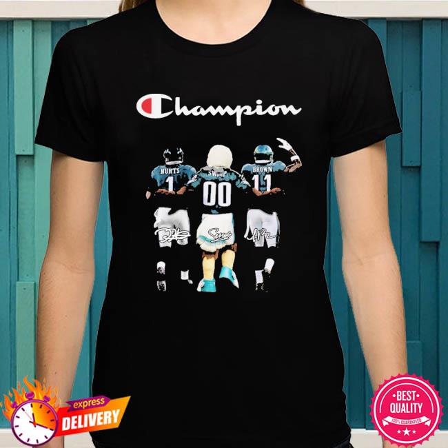 Philadelphia eagles super bowl champions brown and hurt signatures 2023  shirt, hoodie, sweater, long sleeve and tank top