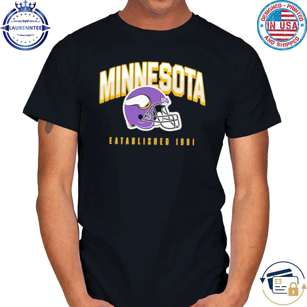 Purple minnesota vikings logo helmet est 1961 shirt, hoodie, sweater, long  sleeve and tank top