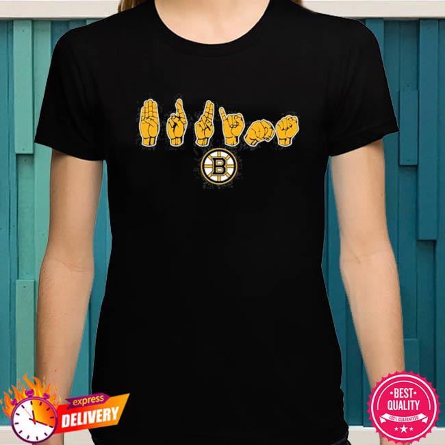Sign Language Boston Bruins New Shirt - Tiotee