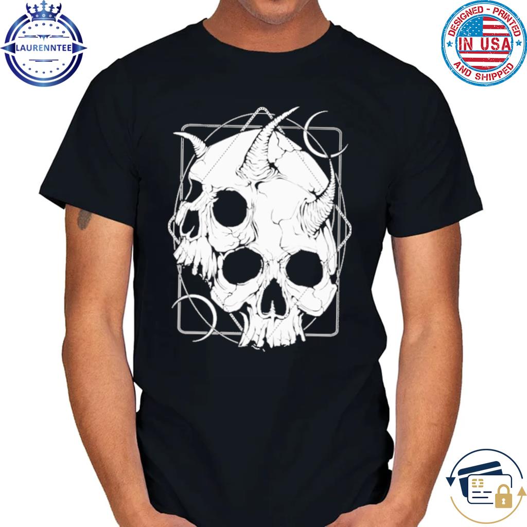 Skull double devil skull aesthetic shirt