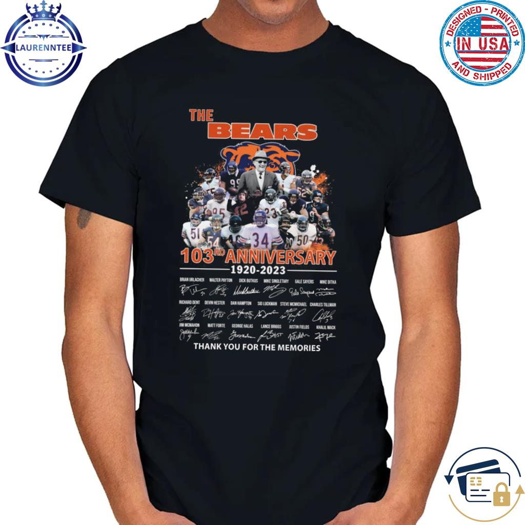 The Chicago Bears 103rd anniversary 1920 2023 thank you for the