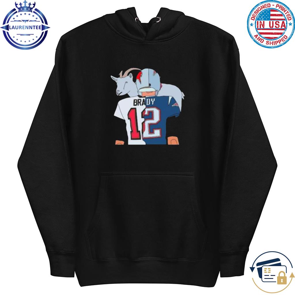 Tom brady goat split Patriots Buccaneers T-shirt - Kaiteez